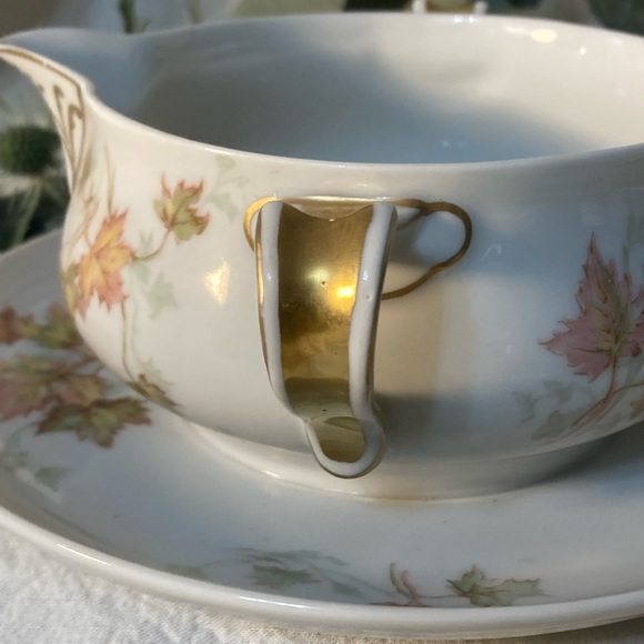 Haviland Autumn Leaves Gravy Boat Limoges - Picture 3 of 7